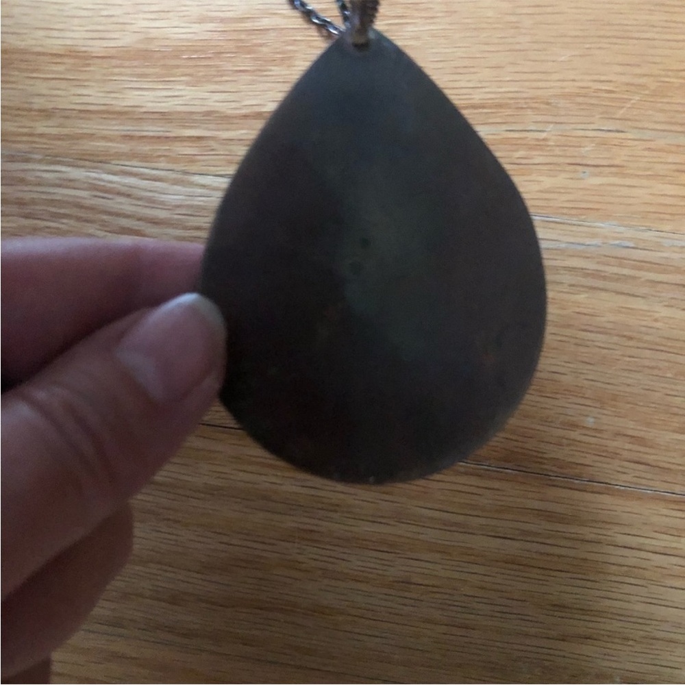 Turquoise Long Statement Necklace - image 2